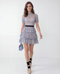 Daisy Mavi Dantel Mini Elbise